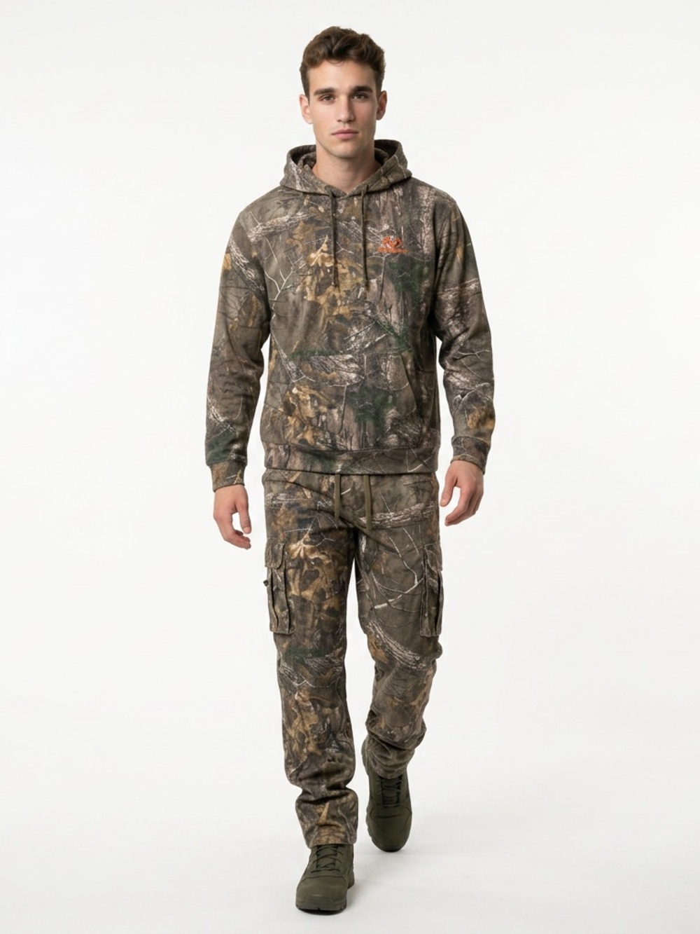 Men’s RealTree Camouflage Hoodie with Kangaroo Pouch